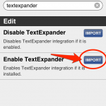 Enable TextExpander を "IMPORT" しよう